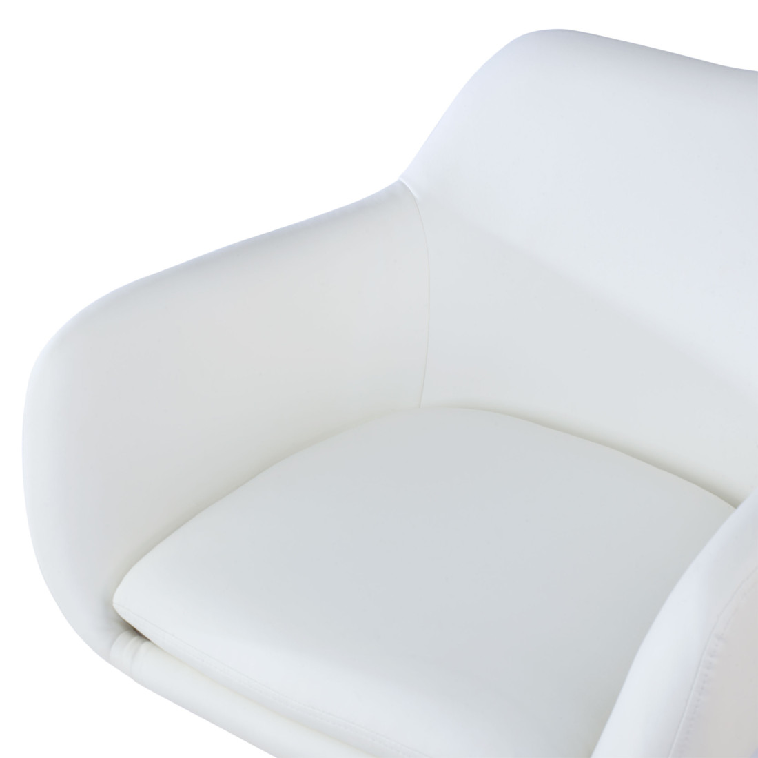 sillon para sala de espera blanco soho piel sintetica 4