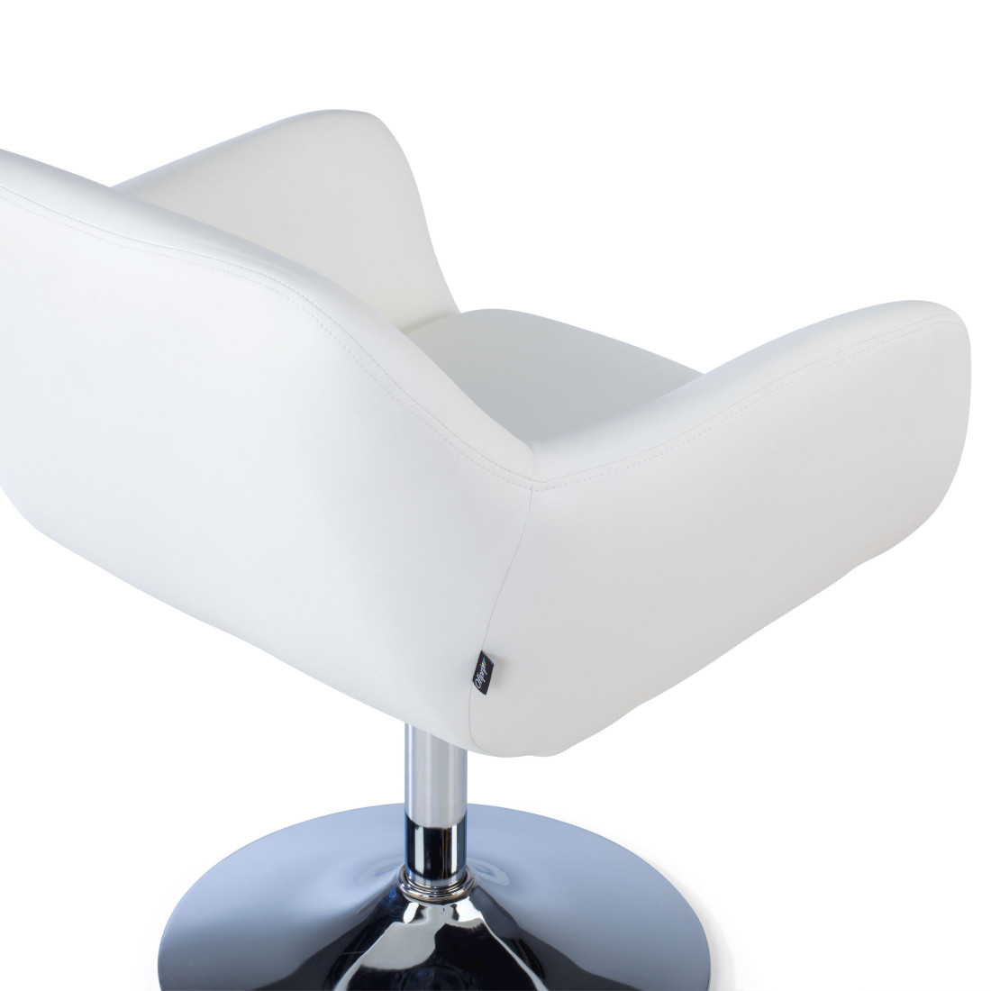 sillon para sala de espera blanco soho piel sintetica 5