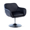Sillón para Sala de espera giratorio Soho ecopiel - NEGRO