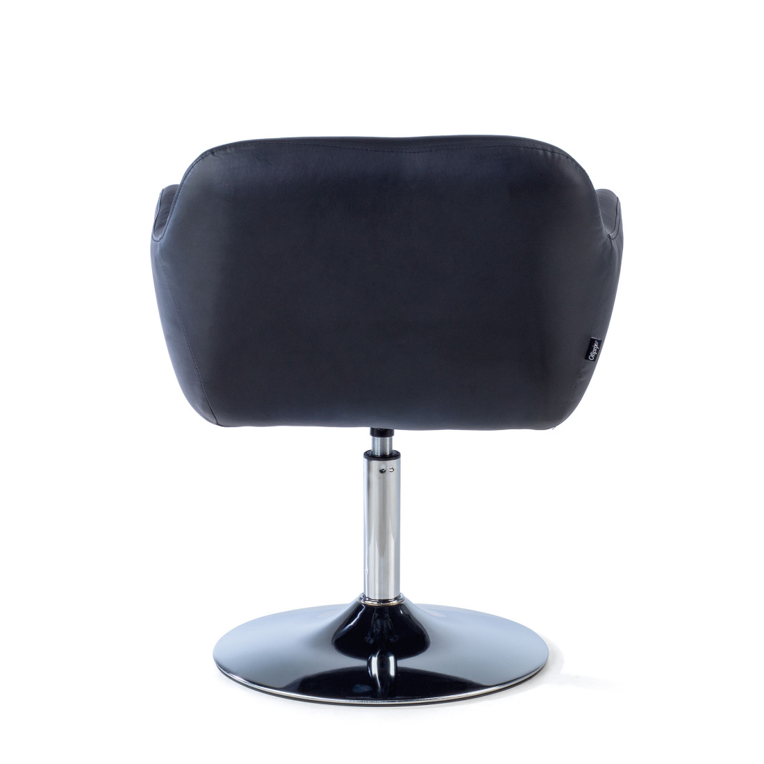 sillon para sala de espera negro soho piel sintetica 9