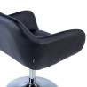 sillon para sala de espera negro soho piel sintetica 6
