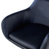 sillon para sala de espera negro soho piel sintetica 5