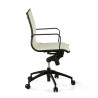 sillon de oficina blanco croma estructura negra ecopiel piel sintetica 4