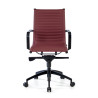 sillon de oficina rojo croma estructura negra ecopiel piel sintetica 3