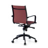 sillon de oficina rojo croma estructura negra ecopiel piel sintetica 7