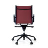 sillon de oficina rojo croma estructura negra ecopiel piel sintetica 8