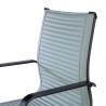sillon de oficina gris croma estructura negra ecopiel piel sintetica 5