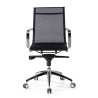 sillon de oficina negro croma estructura cromada red red 3