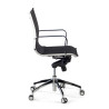 sillon de oficina negro croma estructura cromada red red 5