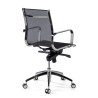 sillon de oficina negro croma estructura cromada red red 8