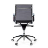 sillon de oficina negro croma estructura cromada red red 6