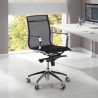 sillon de oficina negro croma estructura cromada red red 2