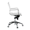 sillon de oficina blanco croma estructura cromada red red 5