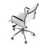 sillon de oficina blanco croma estructura cromada red red 8