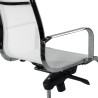 sillon de oficina blanco croma estructura cromada red red 4