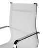 sillon de oficina blanco croma estructura cromada red red 7