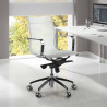 sillon de oficina blanco croma estructura cromada red red 2