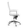 sillon de oficina blanco croma estructura cromada red red 4