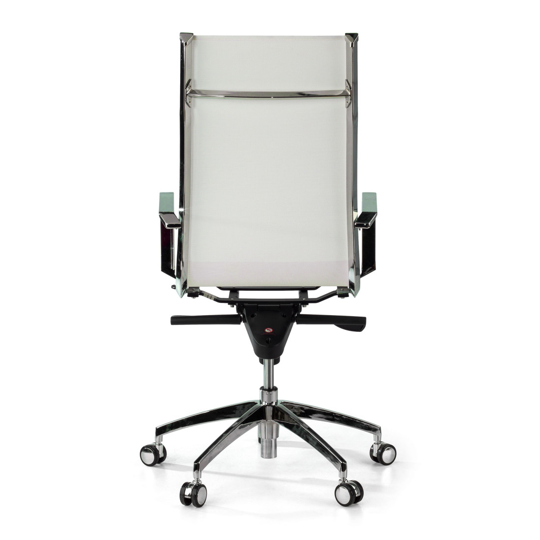sillon de oficina blanco croma estructura cromada red red 6