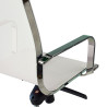 sillon de oficina blanco croma estructura cromada red red 5