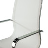 sillon de oficina blanco croma estructura cromada red red 7