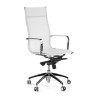 sillon de oficina blanco croma estructura cromada red red 1