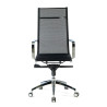 sillon de oficina negro croma estructura cromada red red 3