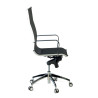 sillon de oficina negro croma estructura cromada red red 4