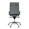 sillon de oficina negro croma estructura cromada red red 6