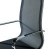 sillon de oficina negro croma estructura cromada red red 8