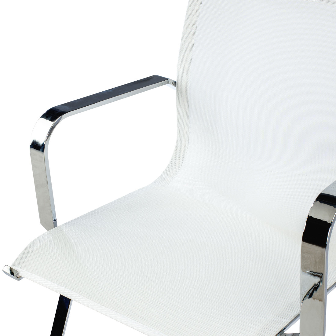 silla confidente blanco croma estructura cromada red red 4