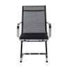 silla confidente negro croma estructura cromada red red 3