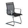 Sillón confidente de oficina Croma, red transpirable - NEGRO