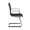 silla confidente negro croma estructura cromada red red 4