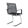 silla confidente negro croma estructura cromada red red 8