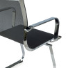 silla confidente negro croma estructura cromada red red 5