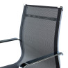 silla confidente negro croma estructura cromada red red 6