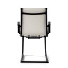 silla confidente blanco croma estructura negra ecopiel piel sintetica 7