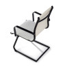 silla confidente blanco croma estructura negra ecopiel piel sintetica 8