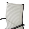 silla confidente blanco croma estructura negra ecopiel piel sintetica 6
