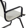 silla confidente blanco croma estructura negra ecopiel piel sintetica 5