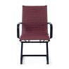 silla confidente rojo croma estructura negra ecopiel piel sintetica 3