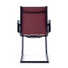 silla confidente rojo croma estructura negra ecopiel piel sintetica 6