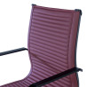 silla confidente rojo croma estructura negra ecopiel piel sintetica 8
