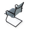 silla confidente gris croma estructura negra ecopiel piel sintetica 8