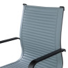 silla confidente gris croma estructura negra ecopiel piel sintetica 7