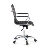 sillon de oficina negro milano piel sintetica 4