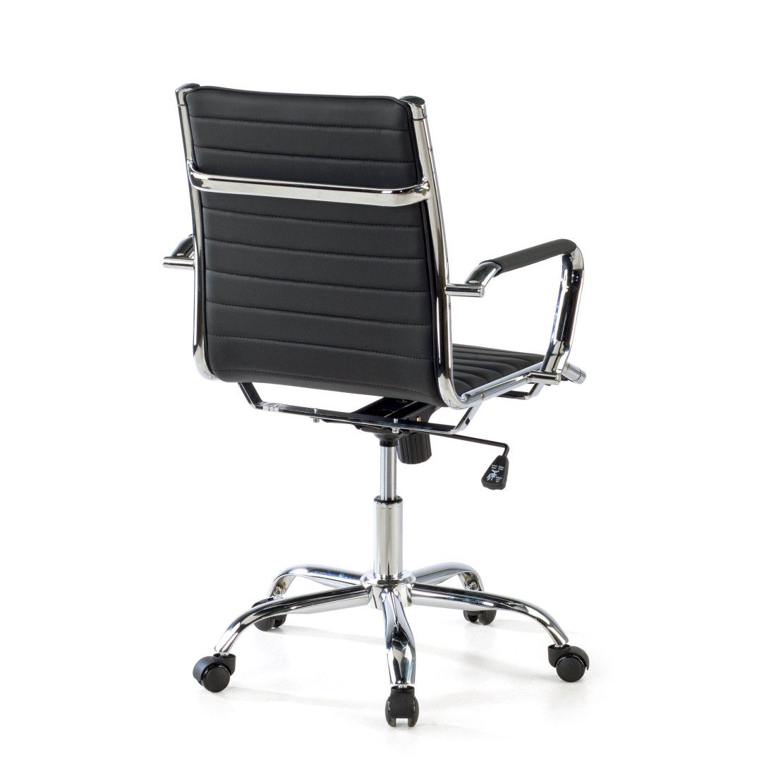 sillon de oficina negro milano piel sintetica 9