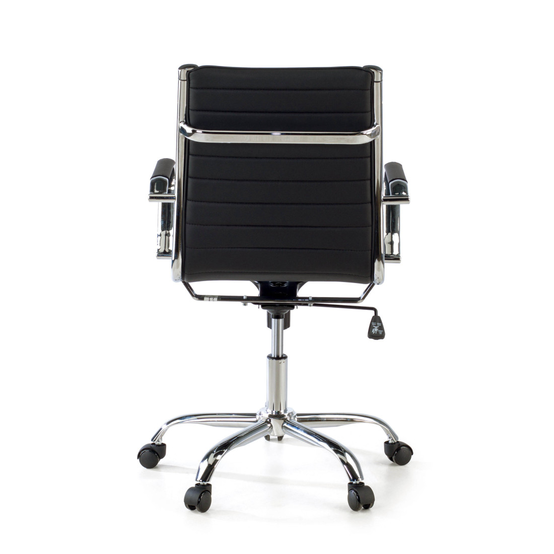 sillon de oficina negro milano piel sintetica 7