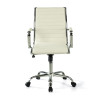 sillon de oficina blanco milano piel sintetica 3
